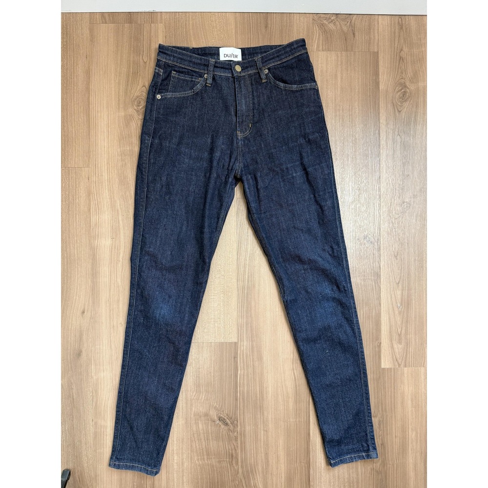 DUER Jeans Mens 29x31 Dark Wash Blue Slim Tapered Stretch Denim WLF9A026